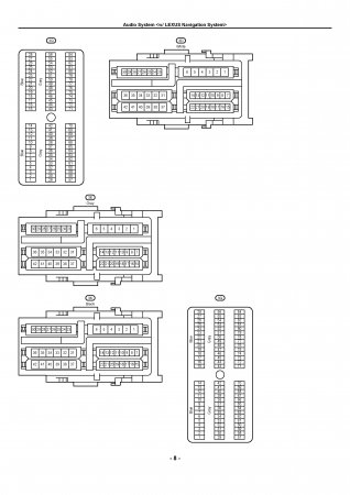 Lexus LX470 - электрическая схема подключения бортовой навигации и аудиосистемы