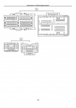 Lexus LX470 - электрическая схема подключения бортовой навигации и аудиосистемы
