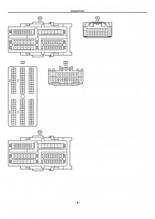 Lexus LX470 - схема подключений системы управления двигателем